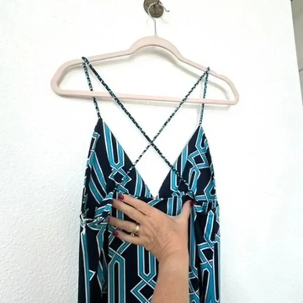 Julie Brown Olivia Maxi Multi Color Geometric New With Tags Size Medium NWT - Picture 4 of 10